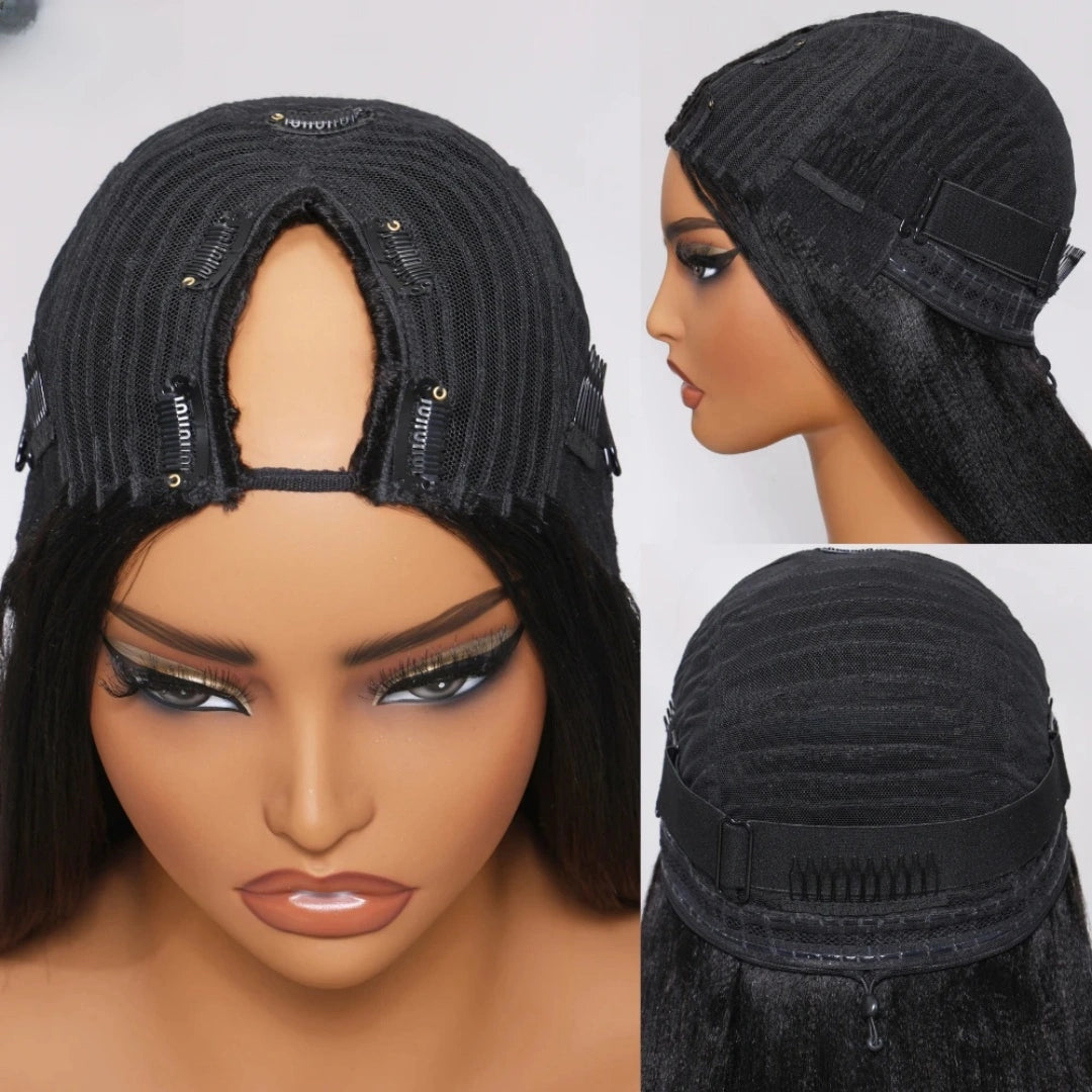 EasiContour V-Part Glueless Jerry Curly Wig With Upgrade Drawstring