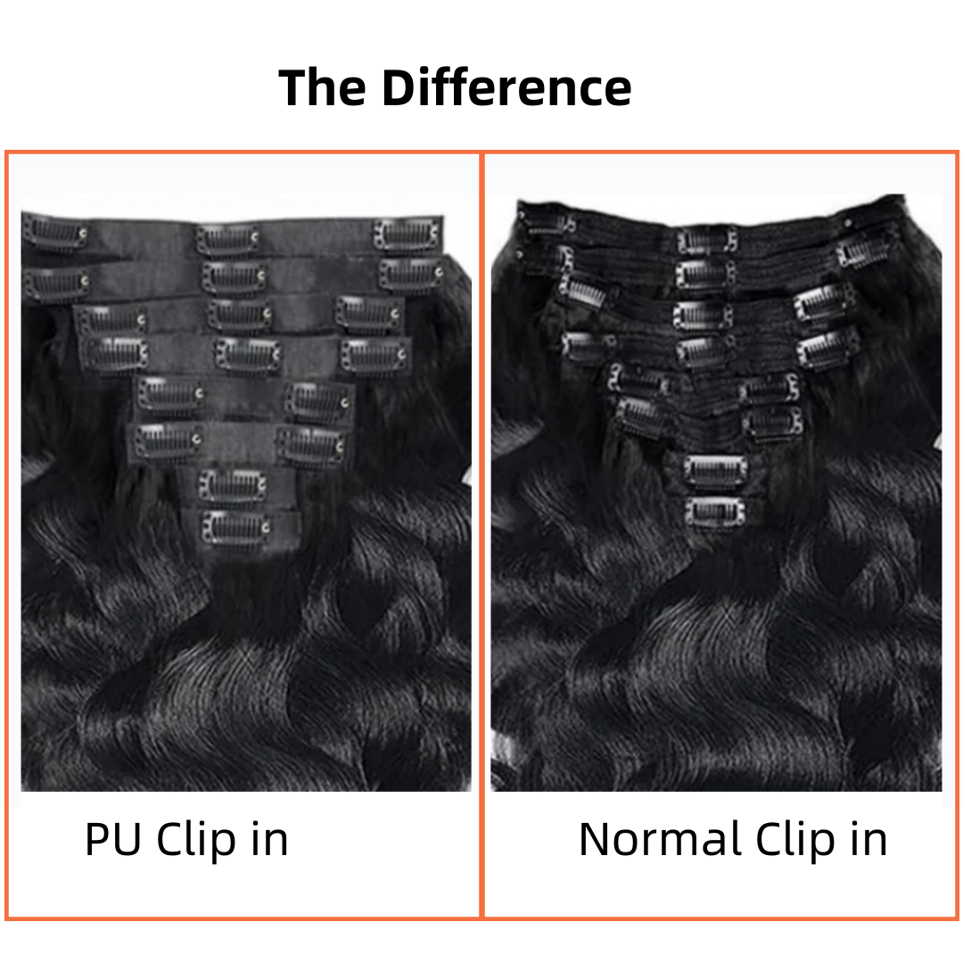 Clip In Hair Extension Body Wave Human Wefts Set