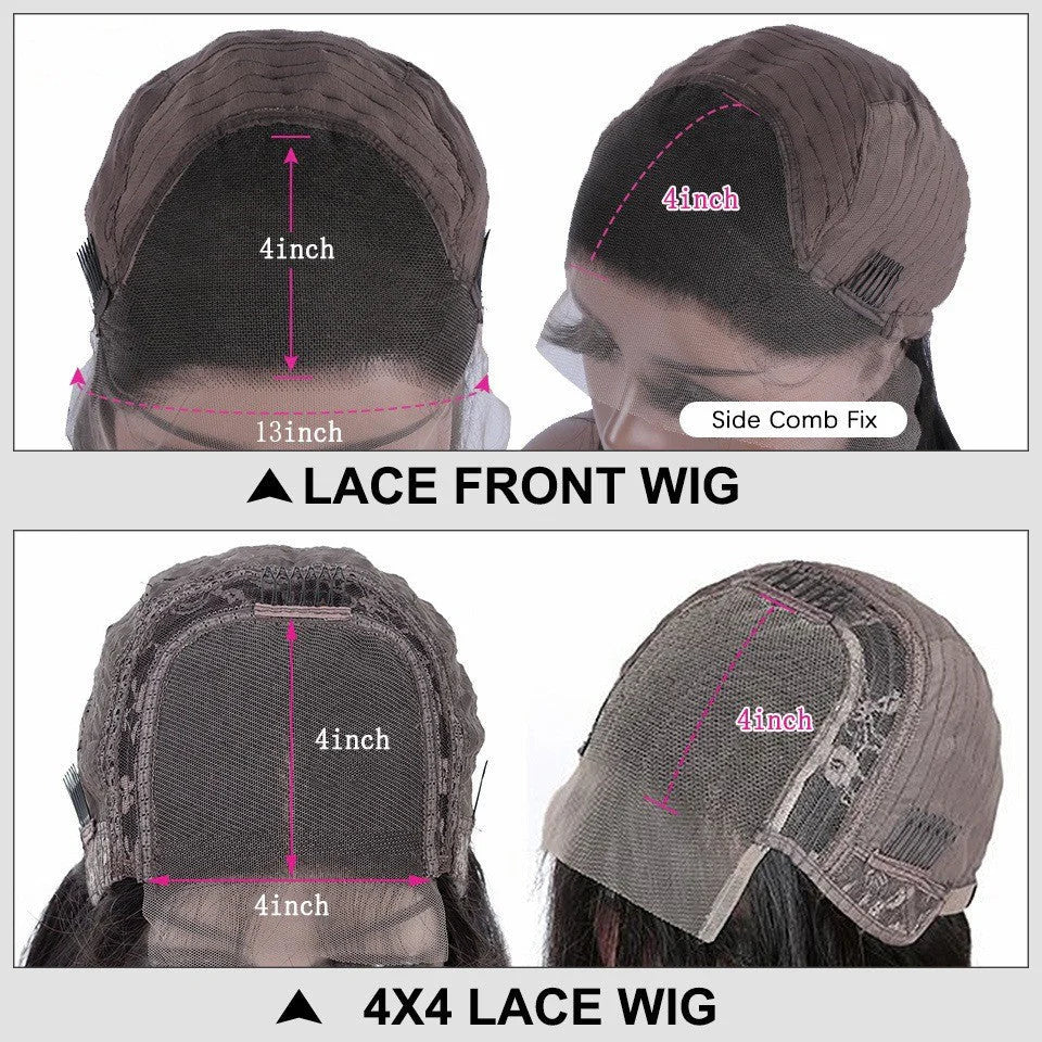 4X4/13X4 LACE FRONT HUMAN HAIR GINGER COPPER COLORED BODY WAVE WIG