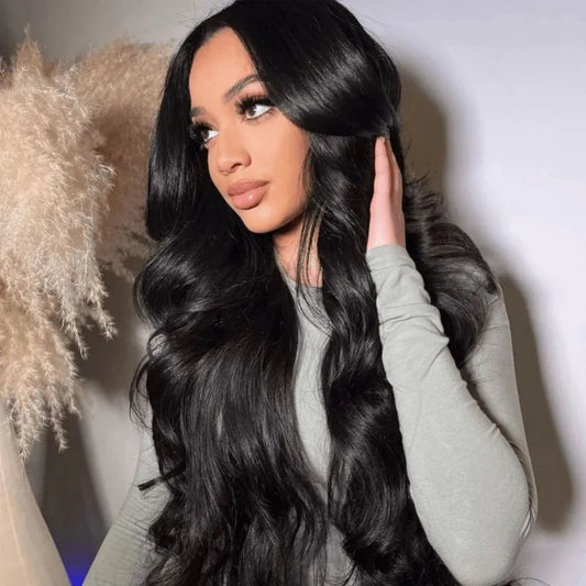 BYE-BYE KNOTS 13X6 HD LACE FRONTAL SUPER PRE-PLUCKED WIG /BODY WAVE