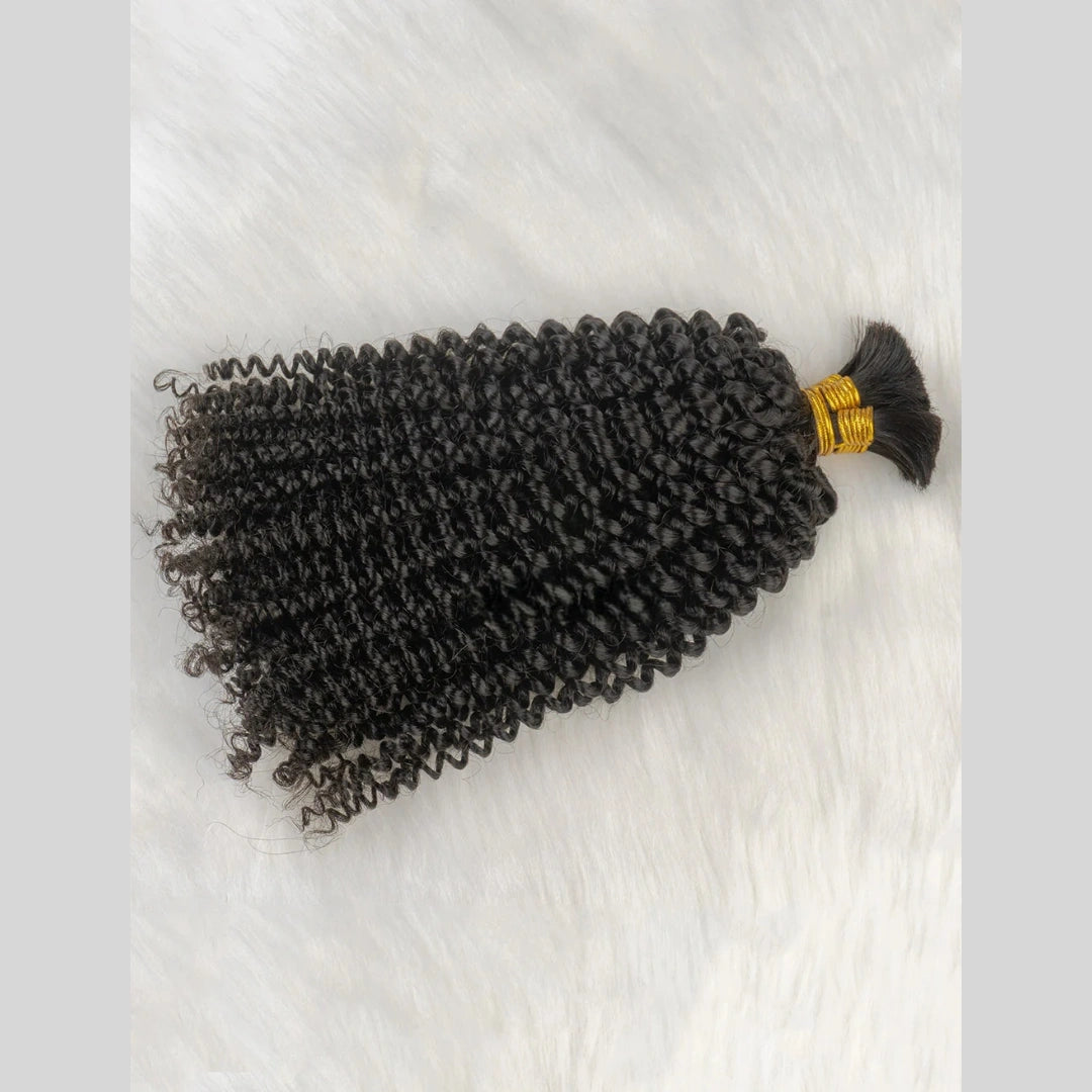 Bulk Hair for Braiding 100% Human Hair Braid Extensions Afro Kinky Curly