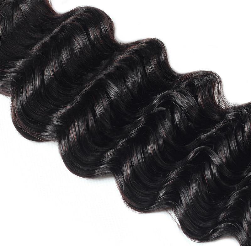 100% Virgin Human Hair Bundles 10-26 Inches 3 Bundles Deep Wave