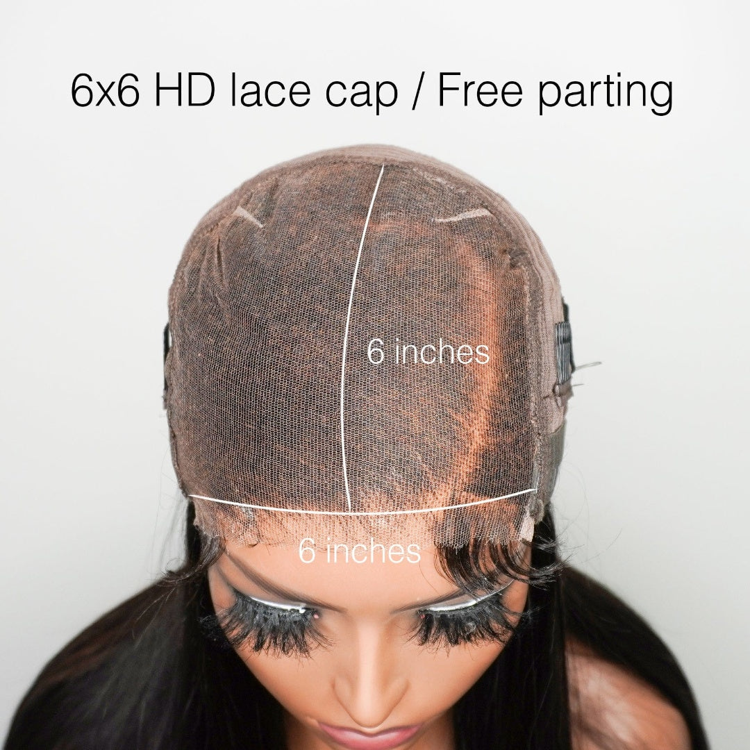 4/27 Highlight Deep Wave Curly 6x6 HD Lace Glueless Wig