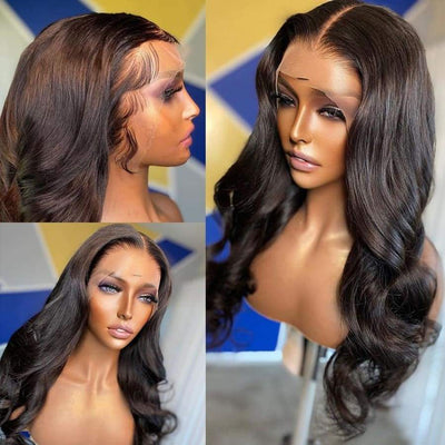 Boby Wave Preplucked Virgin Hair 360 Lace Front Wig Fake 
