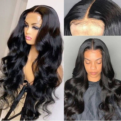 PRE-PLUCKED BODY WAVE SWISS HD LACE 5X5 LACE CLOSURE WIG