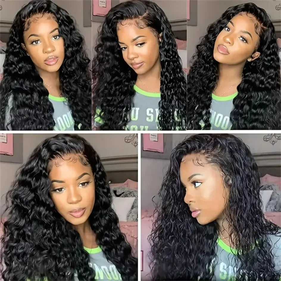 BYE-BYE KNOTS HD LACE 5X5 CLOSURE LACES WIG / Deep Wave