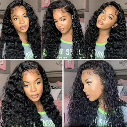BYE-BYE KNOTS HD LACE 5X5 CLOSURE LACES WIG / Deep Wave