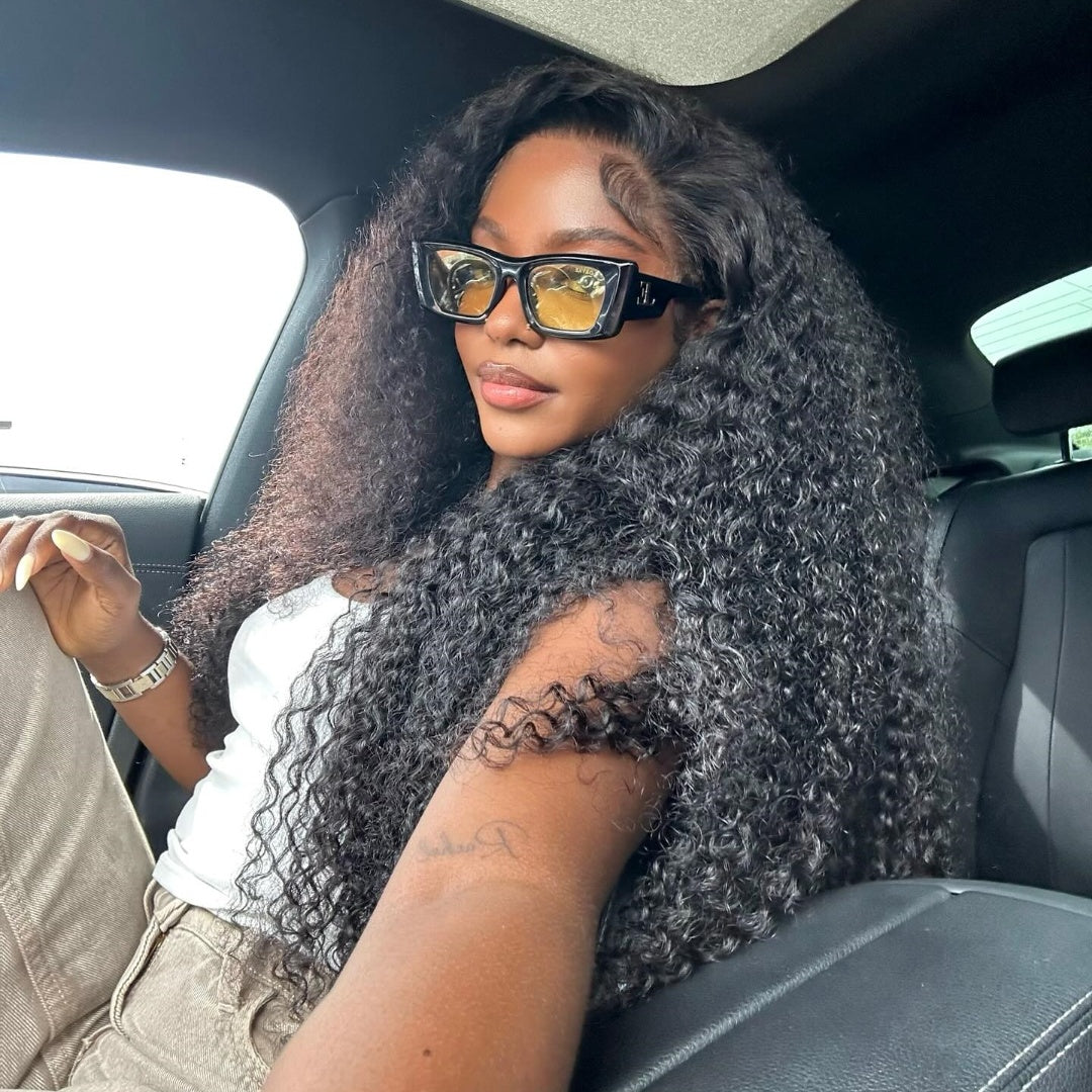 Upgraded Drawstring 13X4/13X6 Full Frontal HD Lace Wig Burmese Curls