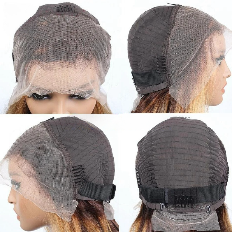 BYE-BYE KNOTS HD LACE 13X4 FULL FRONTAL WIG / HIGHLIGHT BODY WAVE