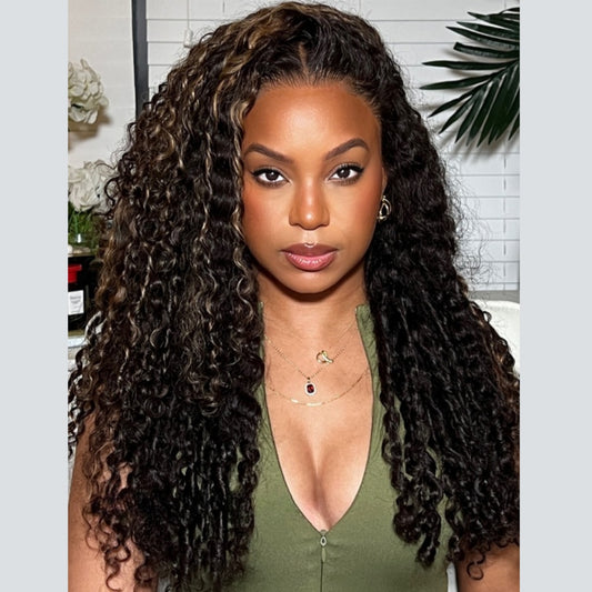 HD Lace 360 Invisi-Strap Wig Highlight Burmese Curly
