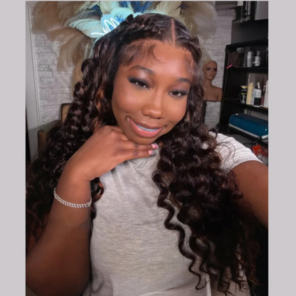 BYE-BYE KNOTS 13X6 HD LACE FRONTAL SUPER PRE-PLUCKED WIG /HIGHLIGHT LOOSE WAVE