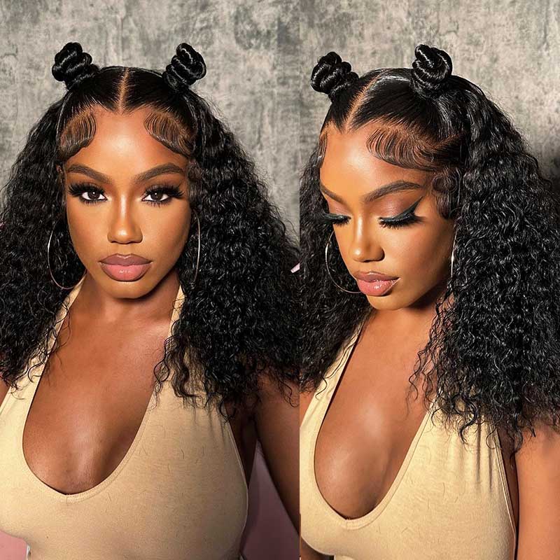 Upgrade 13x6 Fitted Cap  “SUPER Pre-plucked HD Lace” Front Wig Curly