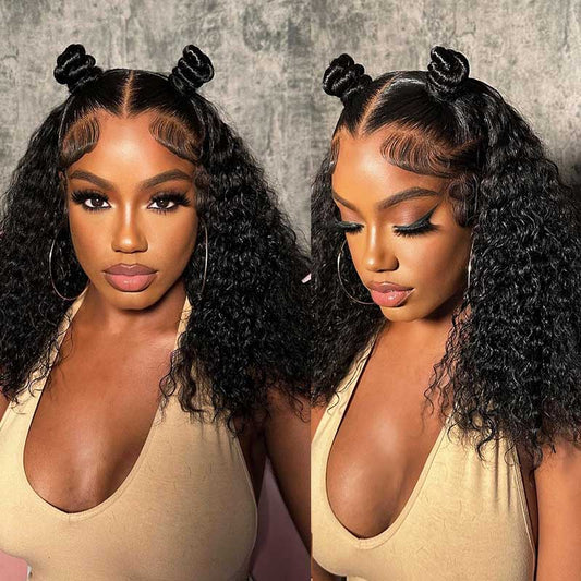 Upgrade 13x6 Fitted Cap  “SUPER Pre-plucked HD Lace” Front Wig Curly