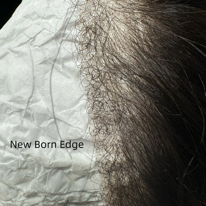 HD LACE 3D Dome Cap 9x6 Drawstring Wig Kinky Straight with Curly/Newborn Edge