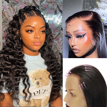 Upgrade 13x6 Fitted Cap  “SUPER Pre-plucked HD Lace” Front Wig Loose Wave