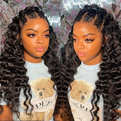 Upgrade 13x6 Fitted Cap  “SUPER Pre-plucked HD Lace” Front Wig Loose Wave
