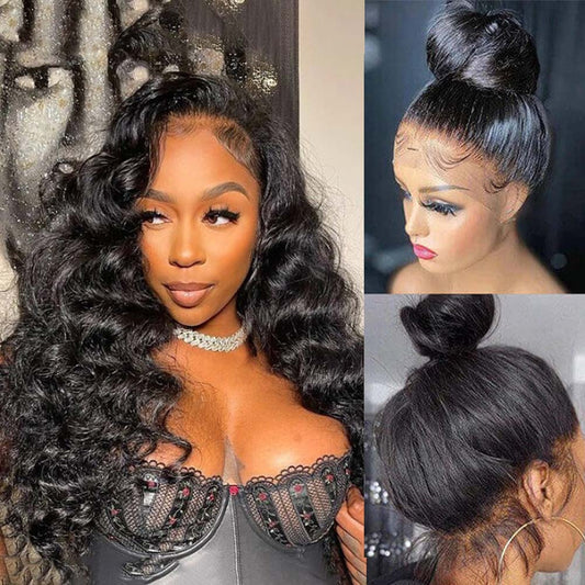 FULL TRANSPAREN/HD LACE PRE-PLUCKED DEEP LOOSE WAVE HAIR WIG