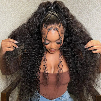 FULL TRANSPAREN/HD LACE PRE-PLUCKED DEEP WAVE HAIR WIG