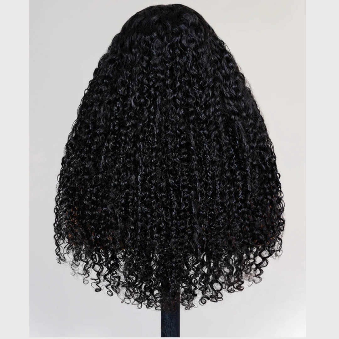 BYE-BYE KNOTS 13X6 HD LACE FRONTAL SUPER PRE-PLUCKED WIG /JERRY CURLY