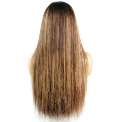 HD LACE 3D Dome Cap 9x6 Super Preplucked with Drawstring Wig Highlight Straight
