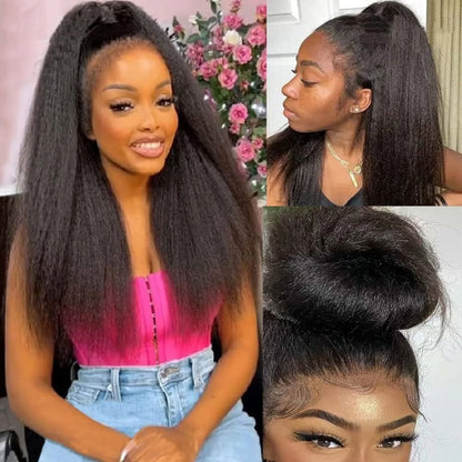 PreCut Lace 360 HD Lace Front Invisi-Strap Wig / Kinky Straight