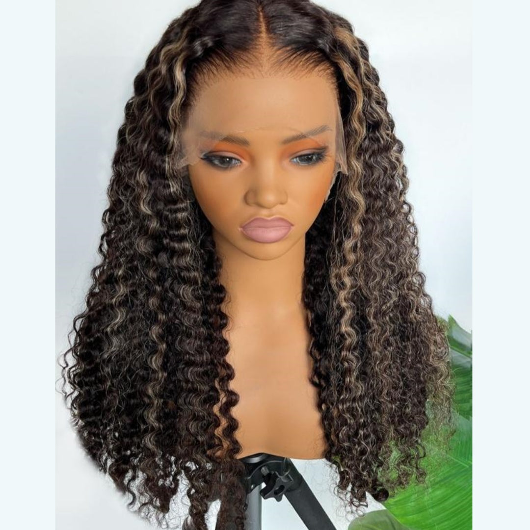 HD Lace 360 Invisi-Strap Wig Highlight Burmese Curly