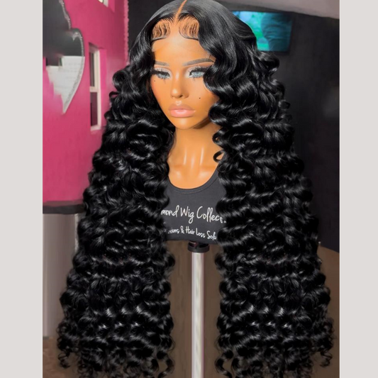 13X4/13X6 LACE FRONT HUMAN HAIR 250% DENSITY LOOSE DEEP WAVE WIG