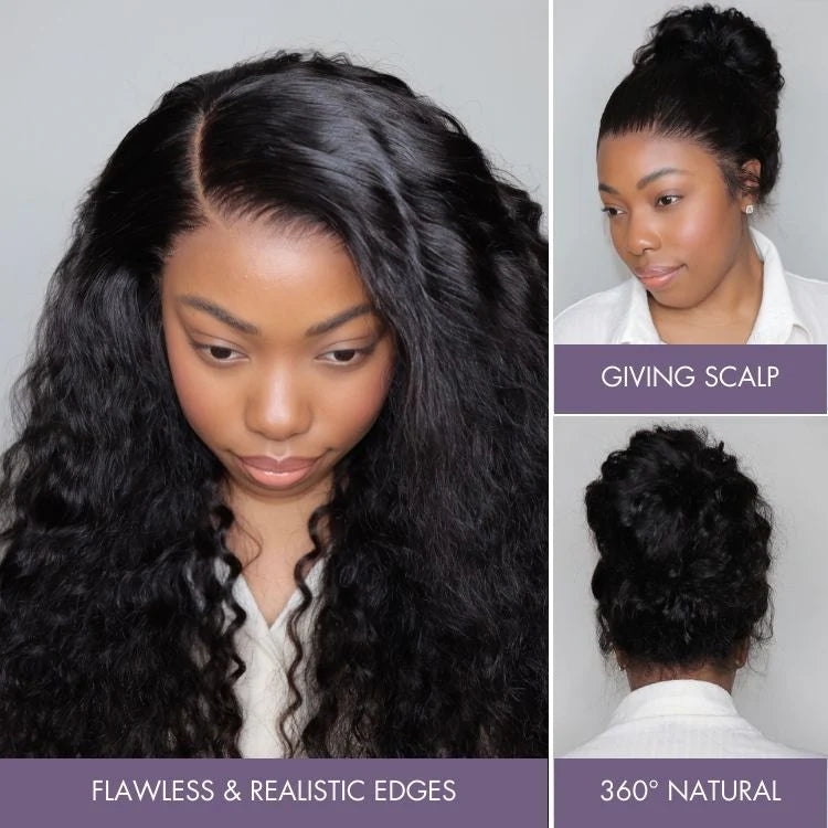 FULL TRANSPAREN/HD LACE PRE-PLUCKED DEEP WAVE HAIR WIG