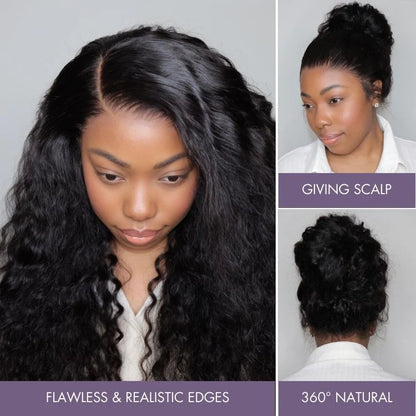 FULL TRANSPAREN/HD LACE PRE-PLUCKED DEEP WAVE HAIR WIG