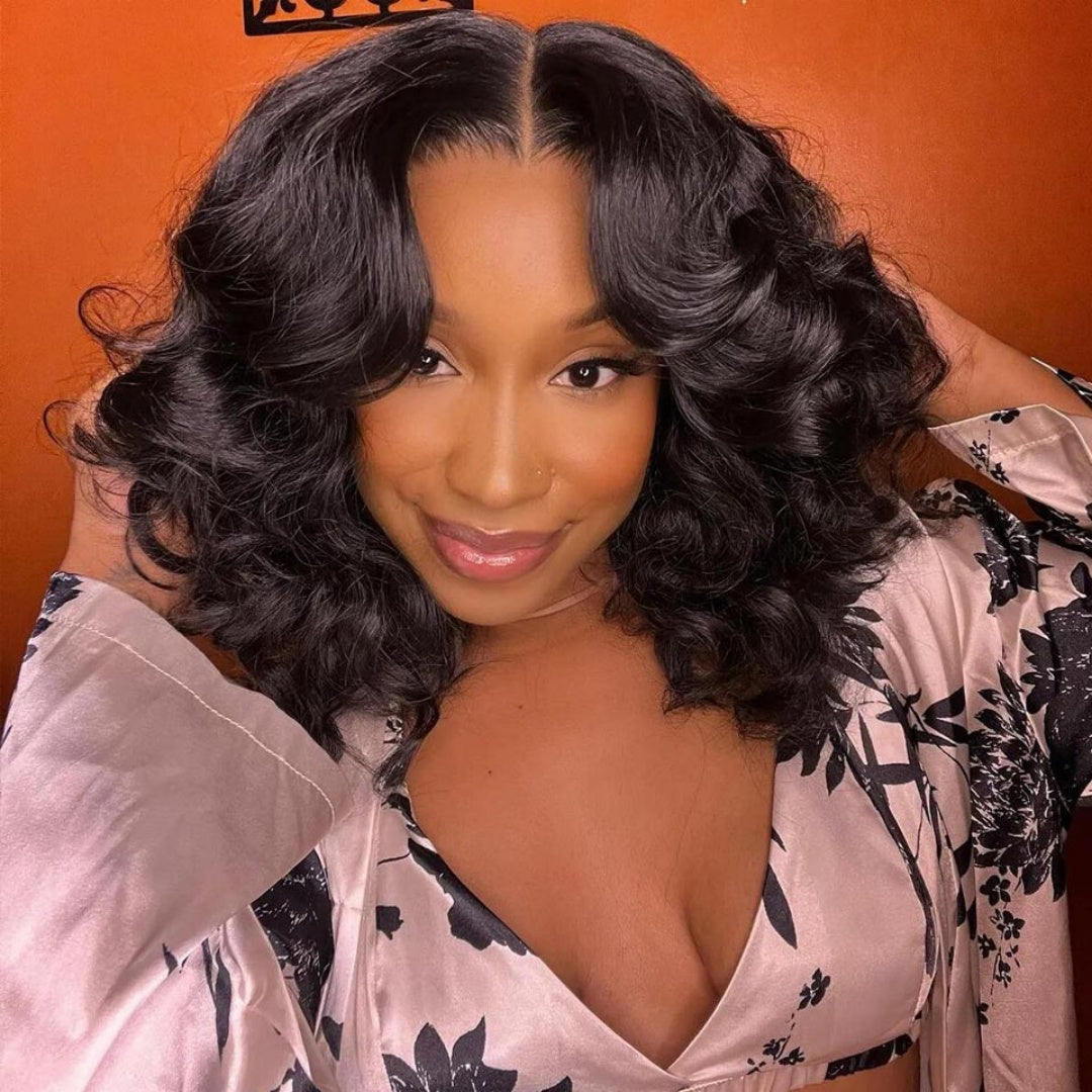 13X4/13X6 LACE FRONT HUMAN HAIR 250% DENSITY BOUNCY CURLS WIG