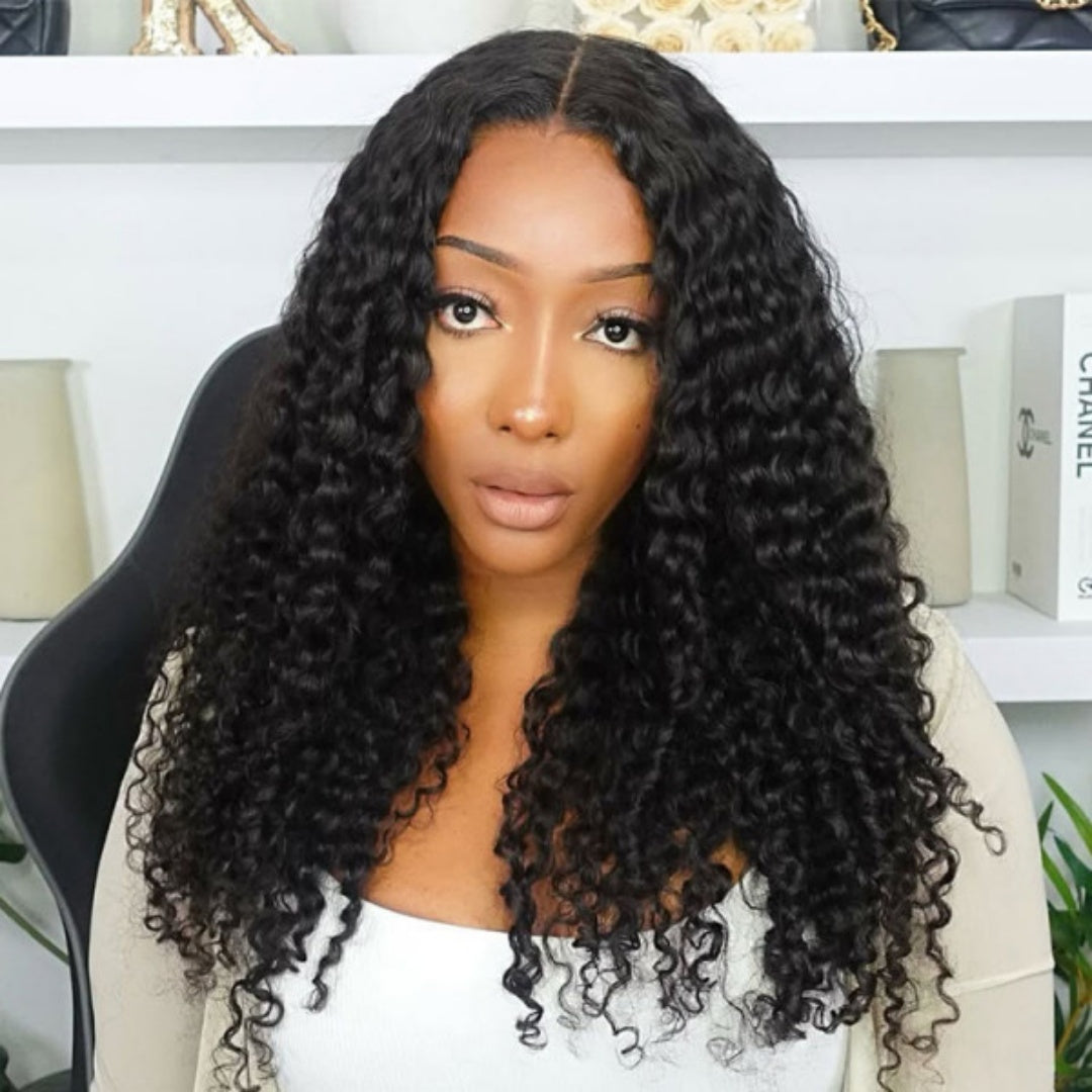 FULL TRANSPAREN/HD LACE PRE-PLUCKED BURMESE CURLS HAIR WIG