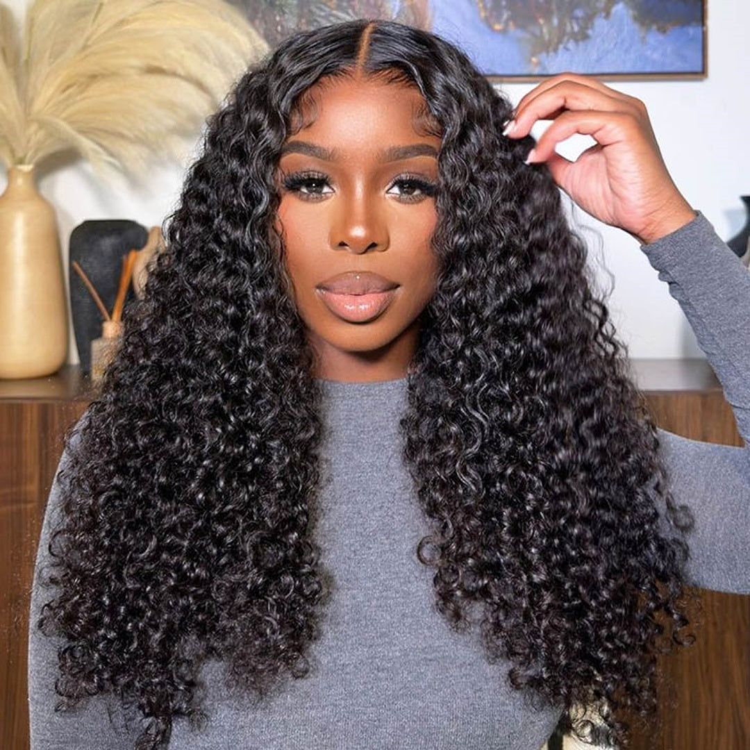 HD LACE 3D Dome Cap 9x6 Super Preplucked with Drawstring Wig Curly