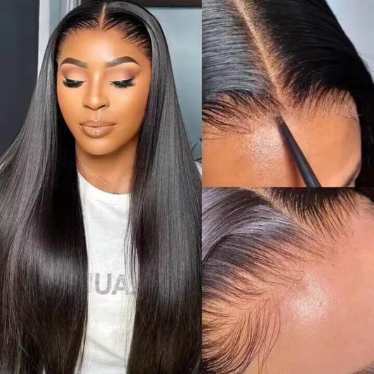 HD LACE 9x6 Lace Parting Super Preplucked Hairline Density Wig STRAIGHT