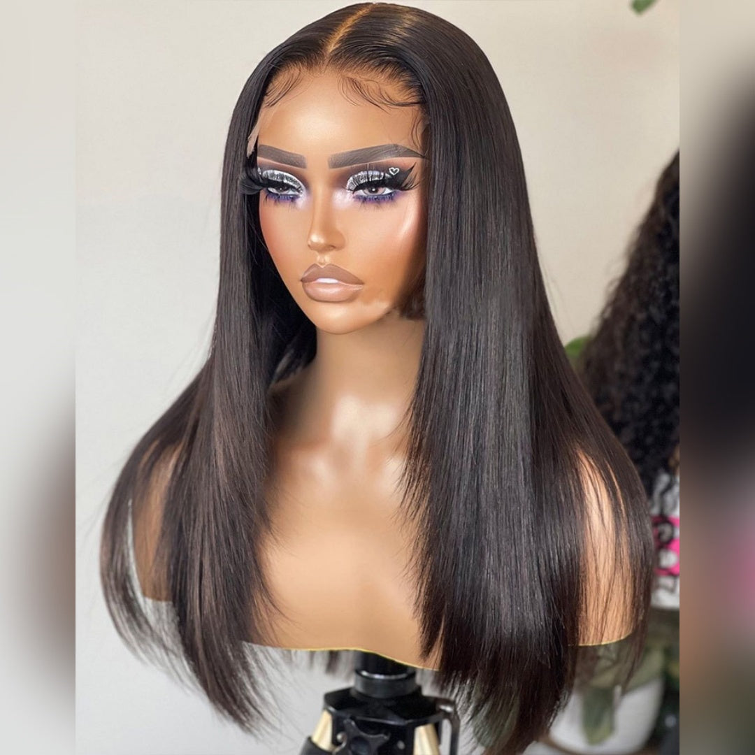 13X4/13X6 LACE FRONT HUMAN HAIR LAYERED CUT STRAIGHT WIG