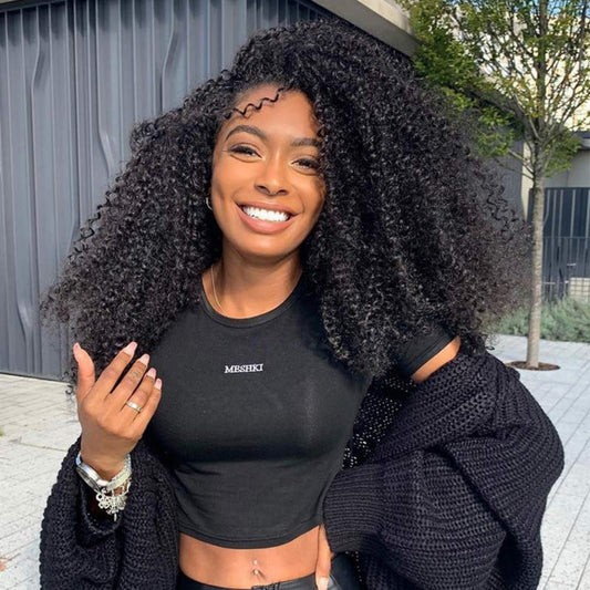 PreCut Lace 360 HD Lace Front Invisi-Strap Wig / Kinky Curly