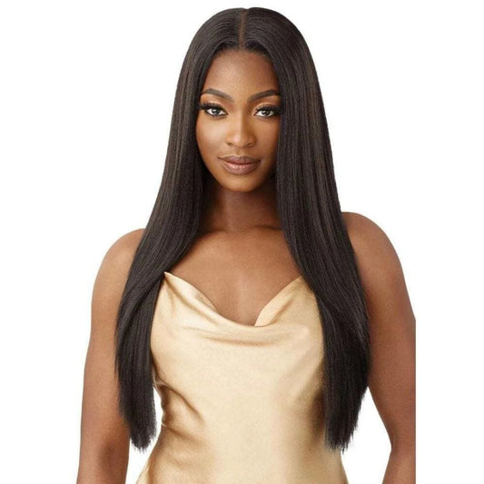 4x4/5x5 TRANSPARENT LACE CLOSURE PRE-PLUCKED LIGHT YAKI STRAIGHT WIG