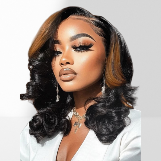 【DEAL】“SUPER Pre-plucked HD Lace” 13x6 Lace Front Wig Highlight Body Wave