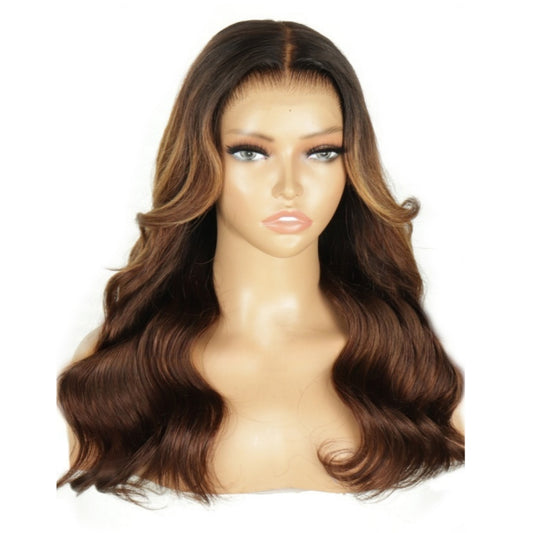 13X6  FIT 2.0 HD LACE FRONT SUPER PRE-PLUCKED WIG /HIGHLIGHT BODY WAVE