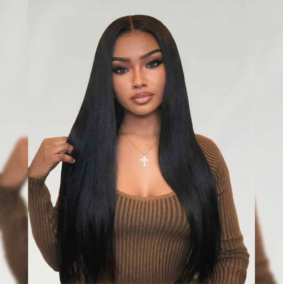 Upgrade 370 Fitted Cap Invisi-Strap HD Lace Preplucked Hairline Wig  Straight