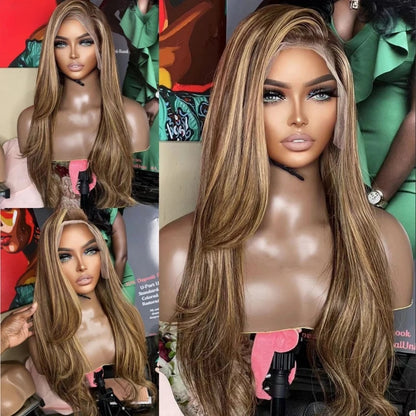 Invisi-Strap 360 Transparent Lace Highlight Layer Wig // Wavy
