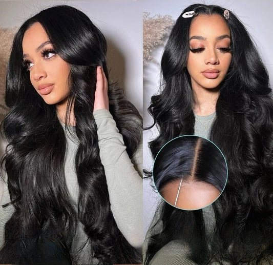 BYE-BYE KNOTS HD LACE 5X5 CLOSURE  LACES WIG / BODY WAVE