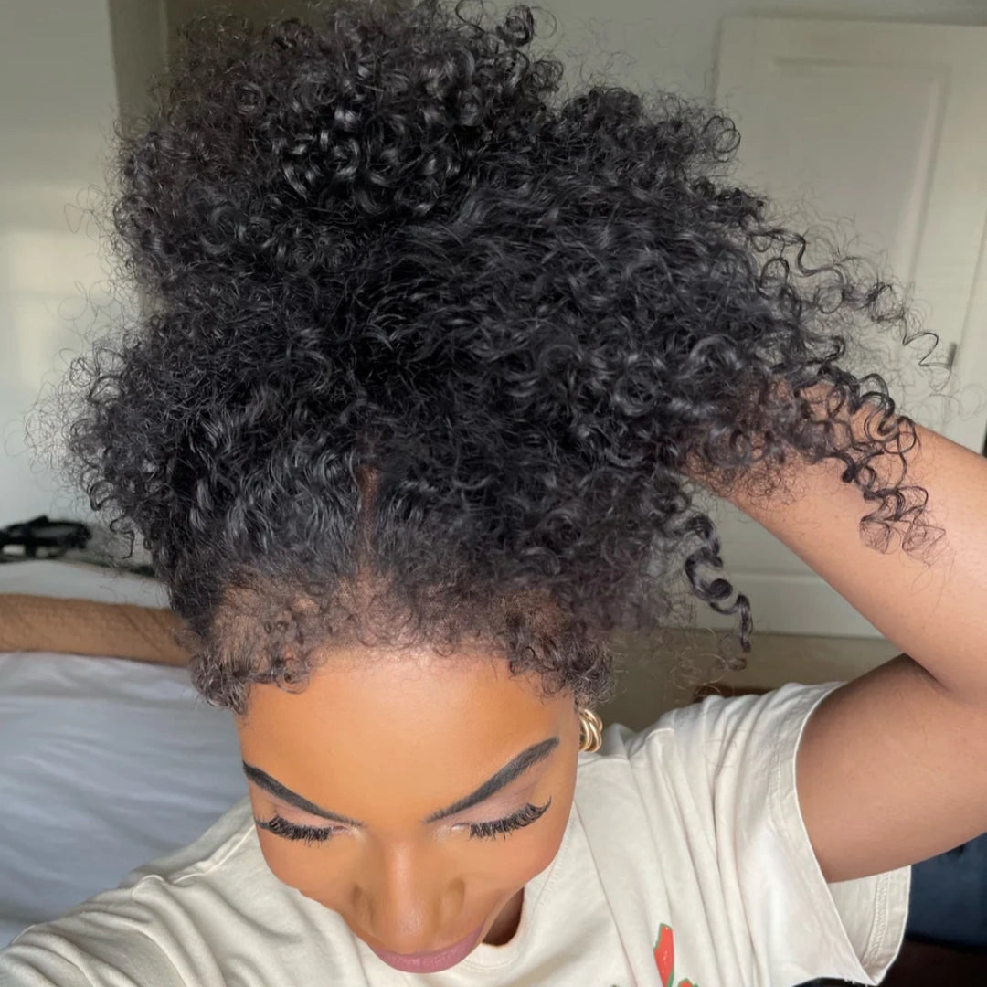 【DEAL】BYE-BYE KNOTS 360 HD LACE CURLY EDGE BURMESE CURLY WIG / Invisi-Strap