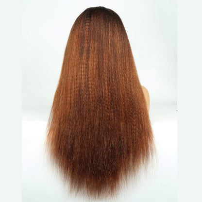 13X6  FIT 2.0 HD LACE FRONT SUPER PRE-PLUCKED WIG /OMBRE YAKI STRAIGHT