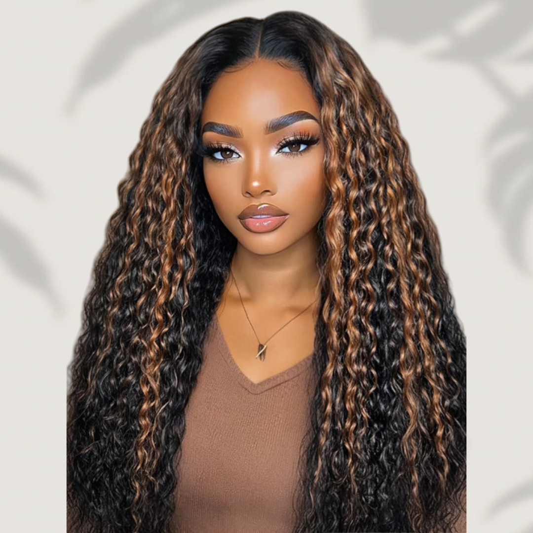 【DEAL】“SUPER Pre-plucked HD Lace” 13x6 Lace Front Wig Highlight Water Wave
