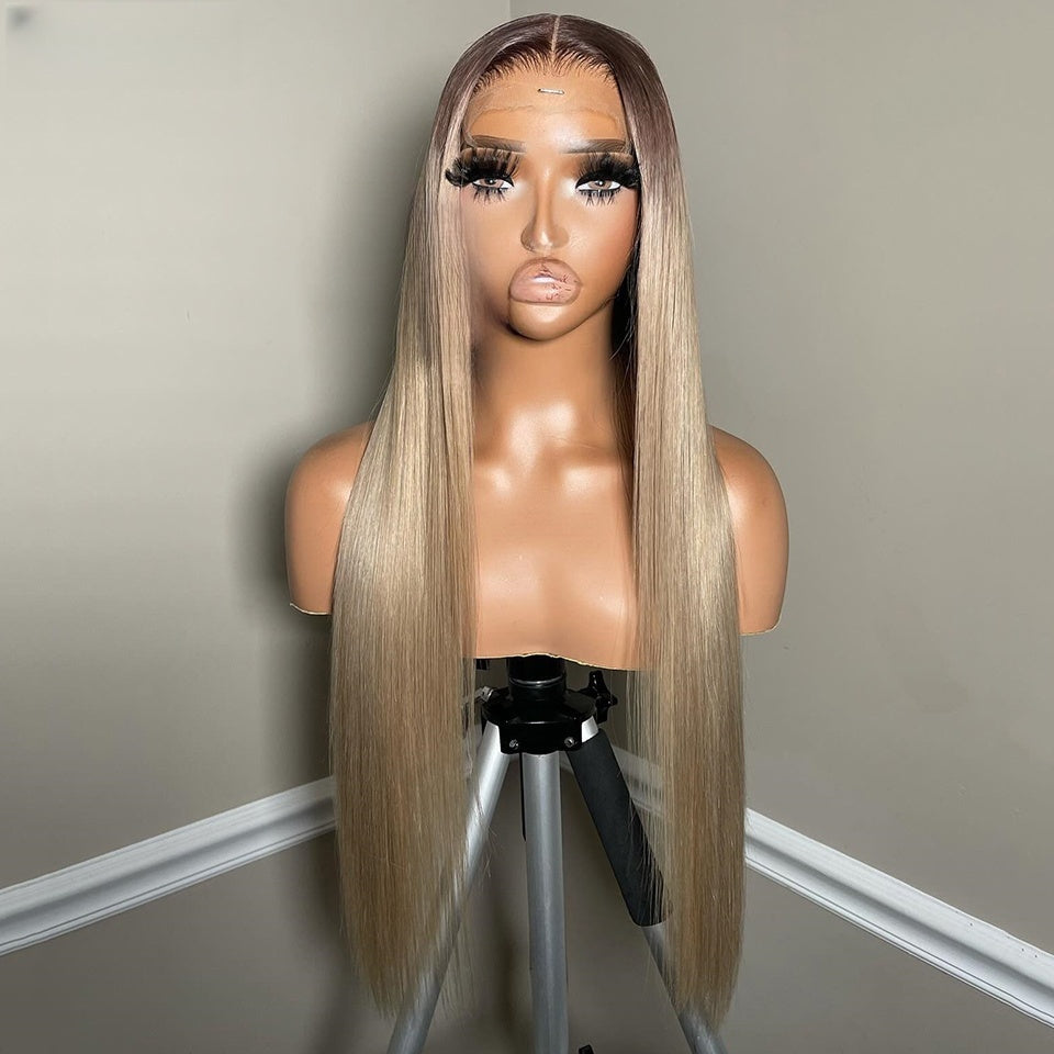 13X4/13X6 TRANSPARENT LACE FRONT OMBRE COLOR STRAIGHT WIG