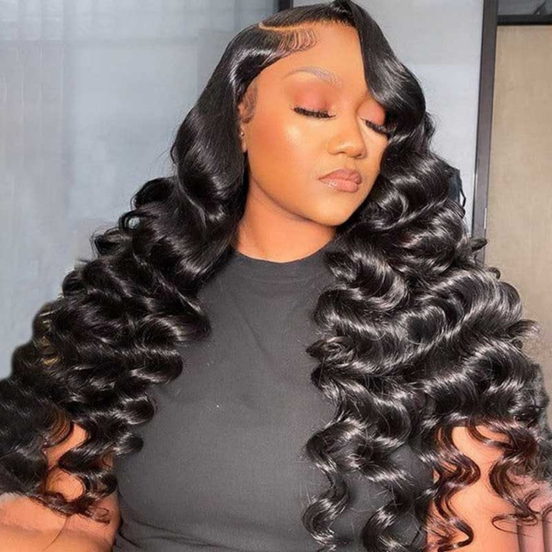 13X4/13X6 LACE FRONT HUMAN HAIR 250% DENSITY LOOSE WAVE WIG