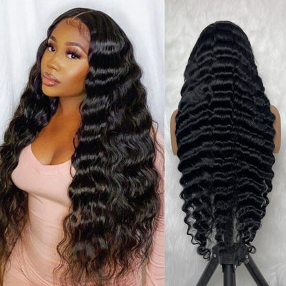 4x4/5x5 TRANSPARENT LACE CLOSURE PRE-PLUCKED LOOSE WAVE WIG