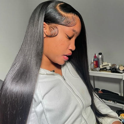 BYE-BYE KNOTS 13X6 HD LACE FRONTAL SUPER PRE-PLUCKED WIG /STRAIGHT