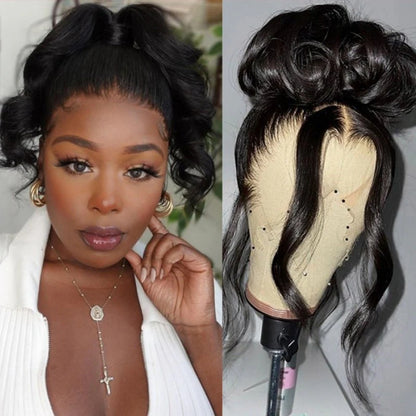 Upgrade 370 Fitted Cap Invisi-Strap HD Lace Preplucked Hairline Wig  Body Wave