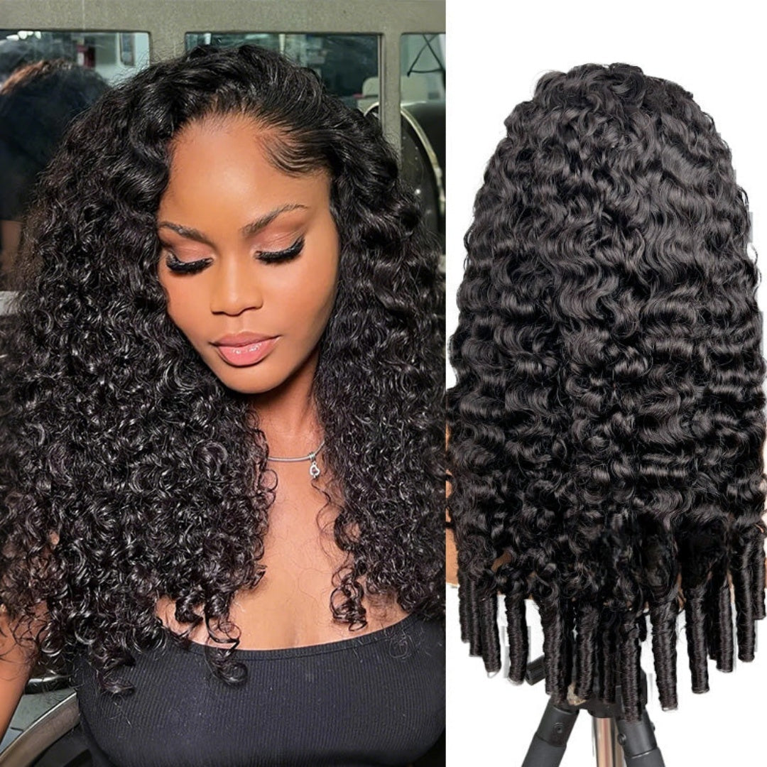 【DEAL】“SUPER Pre-plucked HD Lace” 13x6 Lace Front Wig Burmese Curly With Spiral Curl Ends